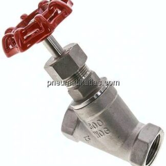Schrägsitz-Absperrventil, G 3/4", PN 40, Edelstahl