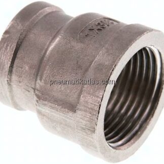 Rundmuffe Rp 1"-Rp 3/4", 1.4408
