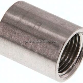 Rundmuffe Rp 1/2"-Rp 1/2", 1.4408