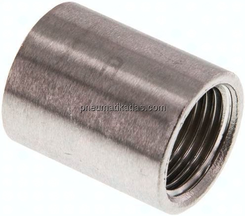Rundmuffe Rp 1/2"-Rp 1/2", 1.4408