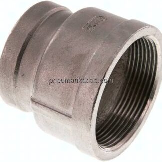 Rundmuffe Rp 2"-Rp 1-1/2", 1.4408