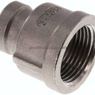 Rundmuffe Rp 3/4"-Rp 3/8", 1.4408
