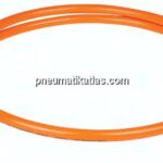 PUR (orange)-Hydraulikschlauch, 3,7 mtr., 700 bar, NPT 3/8" AG