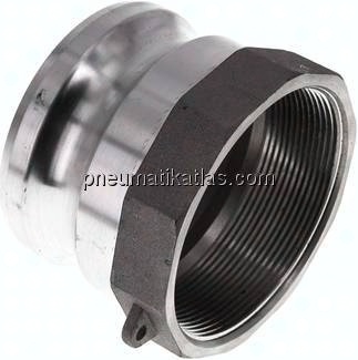 Kamlock-Stecker (A) Rp 3"(IG), Aluminium