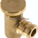 Ablassventil / Entlüftungsventil mit Tülle, G 1/8", PN25