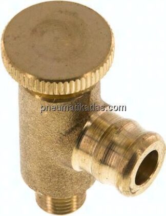 Ablassventil / Entlüftungsventil mit Tülle, G 1/8", PN25