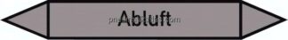 Rohrleitungskennzeichnung, 5er, 15 x 100, Abluft
