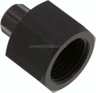 Aufschraub-Verschraubung G 1/2"-6x4mm, Aluminium