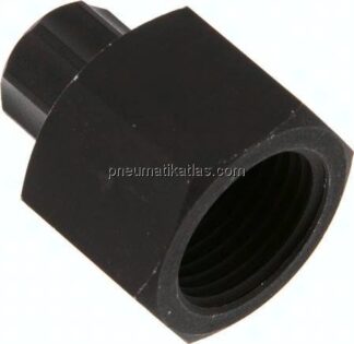 Aufschraub-Verschraubung G 1/2"-8x6mm, Aluminium