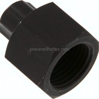 Aufschraub-Verschraubung G 1/2"-8x6mm, Aluminium