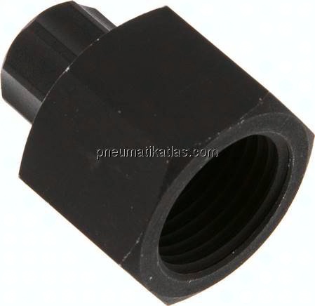 Aufschraub-Verschraubung G 1/2"-8x6mm, Aluminium