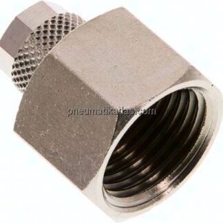 Aufschraub-Verschraubung G 1/2"-8x6mm, Messing vernickelt