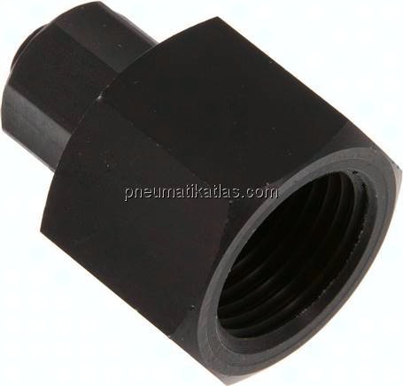 Aufschraub-Verschraubung G 1/2"-10x8mm, Aluminium