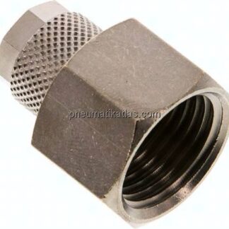 Aufschraub-Verschraubung G 1/2"-10x8mm, Messing vernickelt