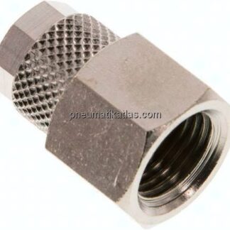 Aufschraub-Verschraubung G 1/4"-8x6mm, Messing vernickelt