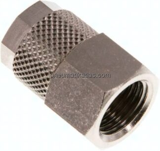 Aufschraub-Verschraubung G 1/4"-10x8mm, Messing vernickelt