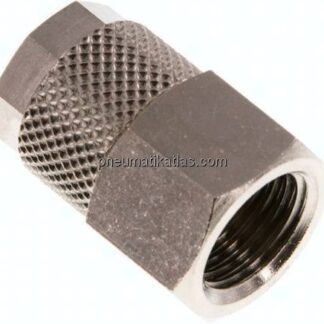 Aufschraub-Verschraubung G 1/4"-10x8mm, Messing vernickelt