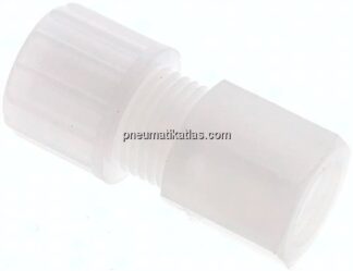 Aufschraub-Verschraubung G 1/4"-10x8mm, PVDF