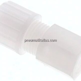 Aufschraub-Verschraubung G 1/4"-10x8mm, PVDF
