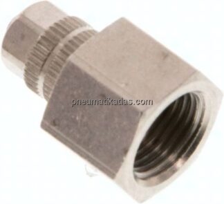 Aufschraub-Verschraubung G 1/8"-4,3x3mm, Messing vernickelt