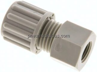 Aufschraub-Verschraubung G 1/8"-8x6mm, Polypropylen