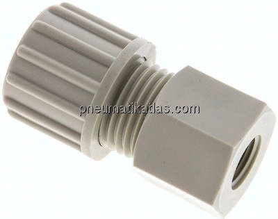 Aufschraub-Verschraubung G 1/8"-10x8mm, Polypropylen