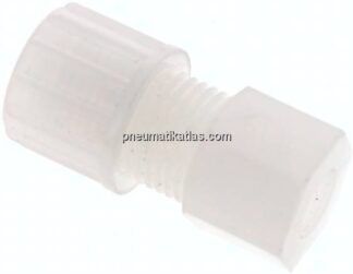 Aufschraub-Verschraubung G 1/8"-10x8mm, PVDF