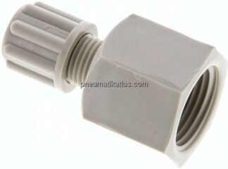 Aufschraub-Verschraubung G 3/8"-6x4mm, Polypropylen