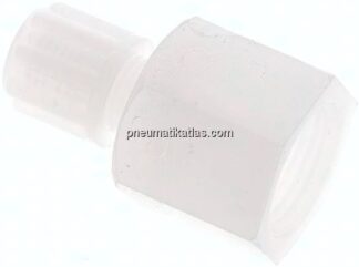 Aufschraub-Verschraubung G 3/8"-6x4mm, PVDF