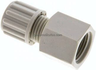 Aufschraub-Verschraubung G 3/8"-8x6mm, Polypropylen