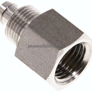 Aufschraub-Gewindestück G 1/4"-8x6mm, 1.4571 ohne Mutter