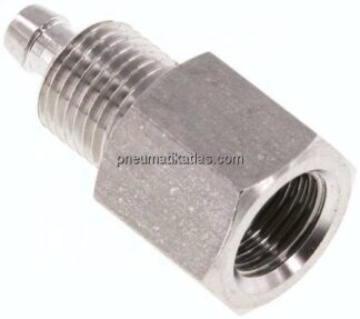 Aufschraub-Gewindestück G 1/8"-6x4mm, 1.4571 ohne Mutter
