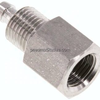 Aufschraub-Gewindestück G 1/8"-6x4mm, 1.4571 ohne Mutter