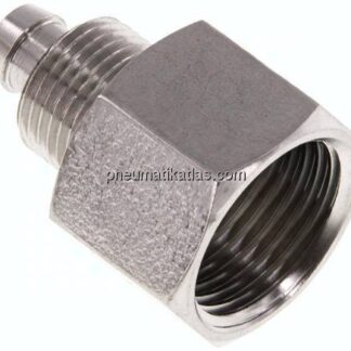 Aufschraub-Gewindestück G 3/8"-8x6mm, 1.4571 ohne Mutter