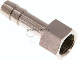 Aufschraub-Schlauchtülle G 1/8"-6 (1/4")mm, Messing vernickelt