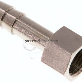 Aufschraub-Schlauchtülle G 1/8"-6 (1/4")mm, Messing vernickelt
