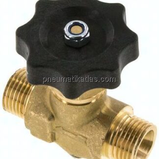 Kugel-Absperrventil, Messing,gerade, G 1/2", PN 40