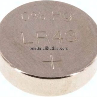 Knopfzelle LR43, 1 Stk. - 11,6 x 4,2mm - 1,5 V (DC) - 70mAh