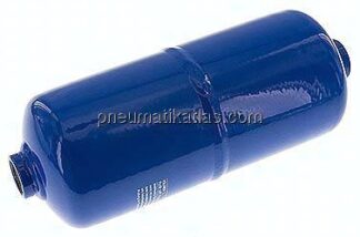 Druckluftbehälter 1 l, 0 - 11 bar, 2 Anschlüsse