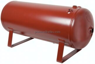 Druckluftbehälter 10 l, -0,9 bis 11bar, rot lackiert (RAL 3009, 2-K)