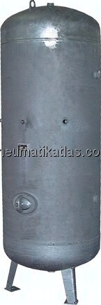 Druckluftbehälter, stehend, 750 l, 0 - 16 bar, Stahl verzinkt