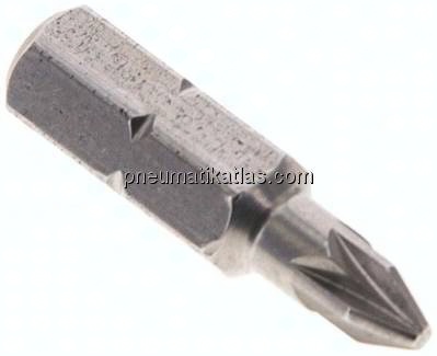Bit, 1/4" (6,3mm), PZ1, Edelstahl
