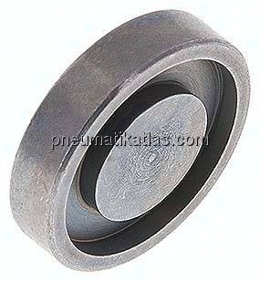 Blindplatte 1/2"-SAE (3000 PSI) (30,2mm) - ISO 6162