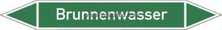 Rohrleitungskennzeichnung, 5er, 15 x 100, Brunnenwasser