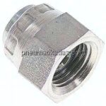 Verschlusskappe, 60° Kegel G 1/4", Stahl verzinkt