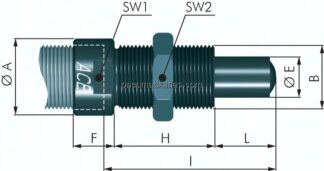 ACE-Bolzenvorlagerung, M 64x2, für MA 6450..., MC 6450...