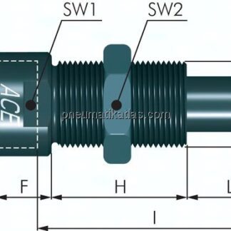 ACE-Bolzenvorlagerung, M 64x2, für MA 6450..., MC 6450...