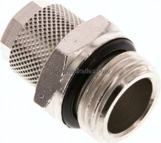 Gerade Verschraubung G 1/2"-12x10mm, Messing vernickelt