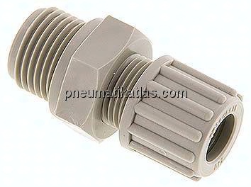 Gerade Verschraubung G 1/2"-12x10mm, Polypropylen