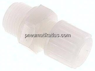 Gerade Verschraubung G 1/2"-12x10mm, PVDF